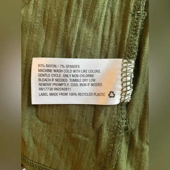 A New Day Women Green Soft Mid Dress Size Small - Picture 8 of 9